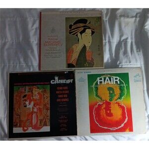 Lot Of 3 Musical Audio Vinyl Hair, Camelot, And Madam Butterfly In Stereo